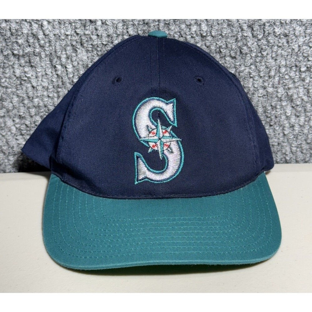 Vintage Seattle Mariners Hat MLB Snapback Baseball Cap Navy Blue One Size